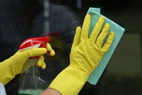 Carpet cleaner preparing safe equipment for a Bellingham property