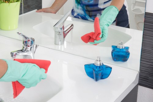 Emergency-ready carpet cleaning scene with safety focus